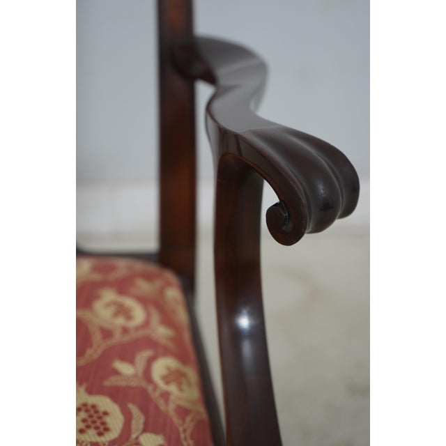 Set of 10 Henkel Harris Model 115 Mahogany Dining Room Chairs For Sale - Image 10 of 18