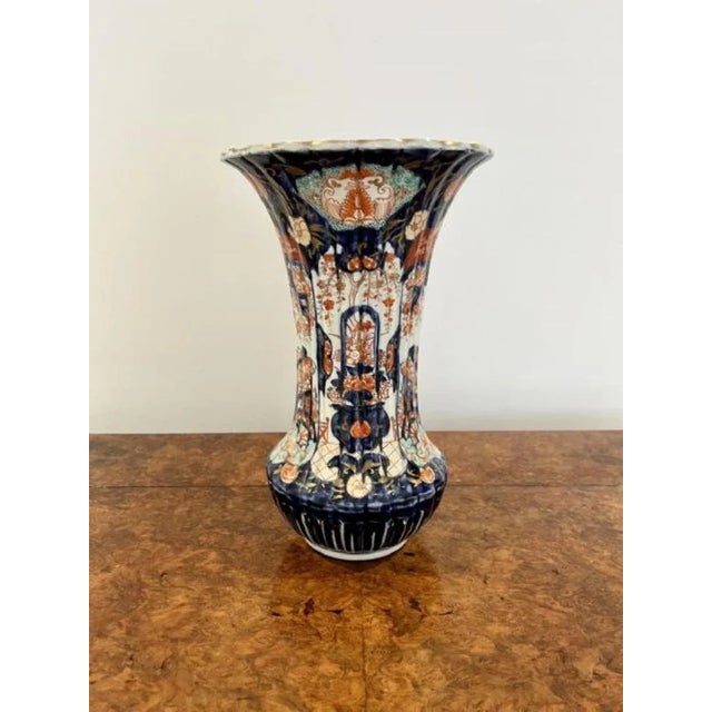 Large Japanese Imari Vases, 1900s, Set of 2 For Sale - Image 3 of 8