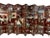 Asian 12 Panel 240 Inches Wide 1970s Asian Wooden Room Divider For Sale - Image 3 of 9