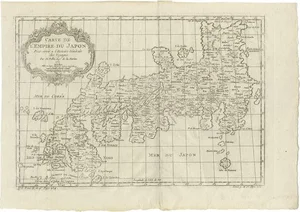 Antique Map of Japan by J.N. Bellin, 1752