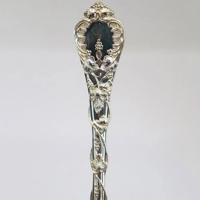 Early 21st Century French Odiot Demidoff Sterling Silver Dessert Spoon For Sale - Image 4 of 8