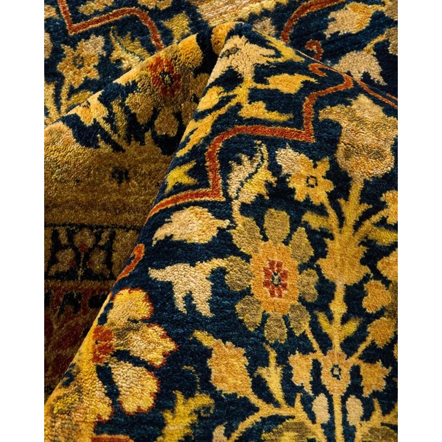 Textile Mogul, One-of-a-Kind Hand-Knotted Area Rug in Blue, 8' 1" x 10' 4" For Sale - Image 7 of 8