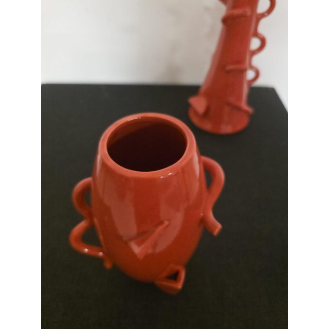Dealbata Vases by Alessandro Mendini for Zanotta, 1980s, Set of 2 For Sale - Image 9 of 10