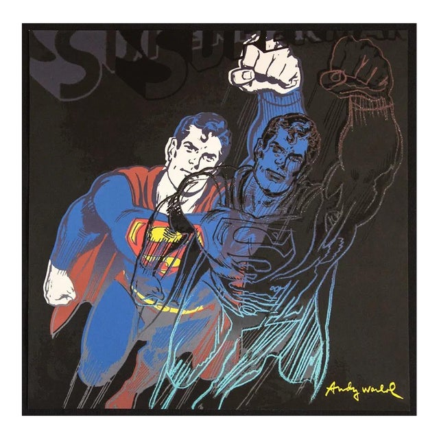 1986 Carnegie Museum of Art After Andy Warhol "Superman" Lithograph For Sale