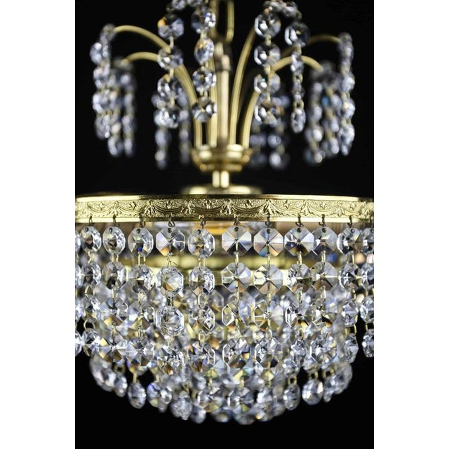 Small Chandelier with Cascading Trimmings For Sale - Image 6 of 6