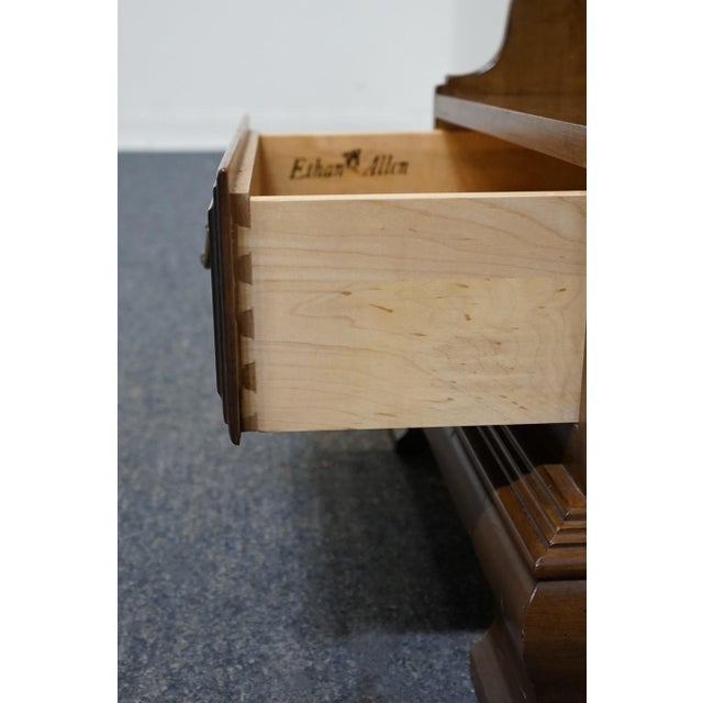 Brown Ethan Allen Classic Manor Solid Maple 21" Open Cabinet Nightstand 15-5206 For Sale - Image 8 of 13