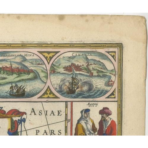 Copper Antique Blaeu Map of Africa, Madagascar and the Barbary Coast, 1642 For Sale - Image 8 of 12