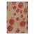 Rug & Kilim’s Modern Abstract Art Rug in Beige-Brown With Red Floral Patterns For Sale