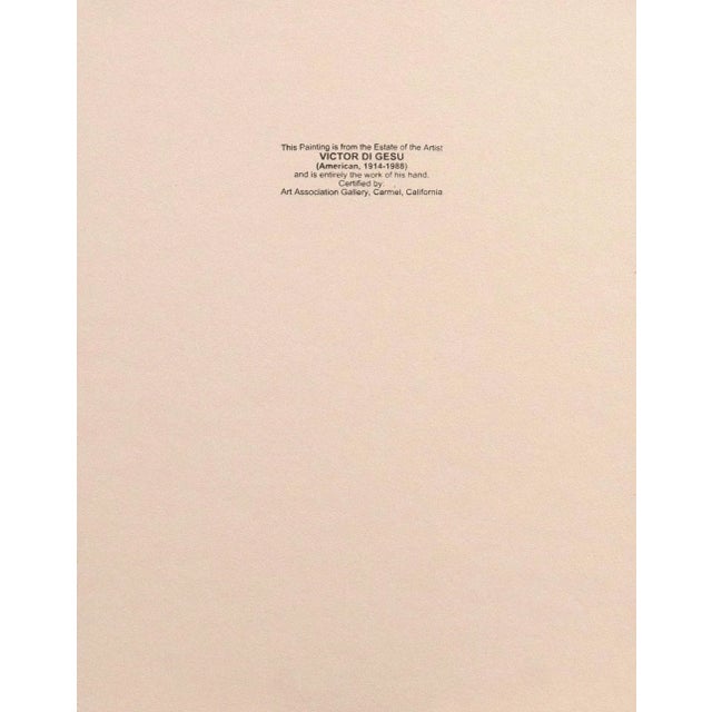 Tan 'Seated Nude' by Victor Di Gesu, Paris, Louvre, Salon D'Automne, Académie Chaumière, San Francisco Art Association, Los Angeles County Museum of Art For Sale - Image 8 of 9