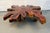 Mid-Century Modern Vintage Live Edge Resin-Filled Cypress Coffee Table For Sale - Image 3 of 10