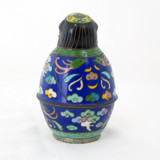Antique Chinese Yi Xing and Cloisonne Box Circa Late Qing For Sale In Phoenix - Image 6 of 11
