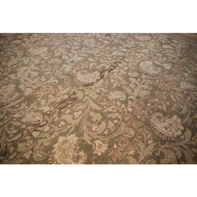 1930s Vintage Distressed Malayer Carpet - 12'1" x 14'11" For Sale - Image 5 of 13