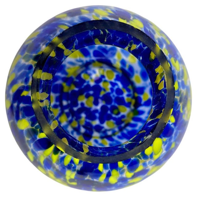 1930s Pique Fleurs Vase in Multicolor Decor with Grille, 1930s For Sale - Image 5 of 7