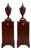104 George III Style Telescoping Knife Urns Pedestal Cabinet Wine Cisterns Book Matched - A Pair For Sale