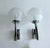 Metal Vintage Space Age Glass Sconces from Doria, 1960s, Set of 2 For Sale - Image 7 of 13