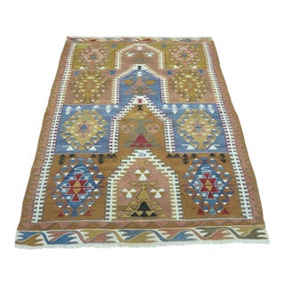 Vintage Turkish Konia Nomads Kilim Rug For Sale