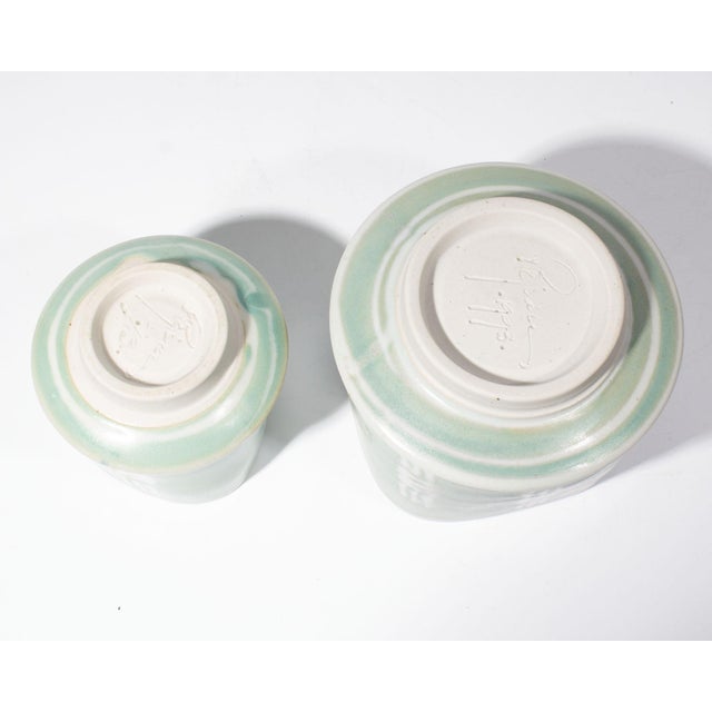 Ceramic Larry Pejeau 1993 Studio Pottery Vases For Sale - Image 7 of 7