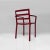 1980s Italian Modern Armchair in Burgundy Varnished Wood, 1980s For Sale - Image 5 of 18