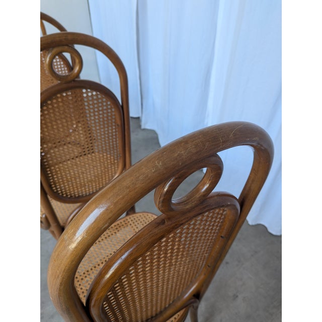Mid-Century Bentwood Cane Dining Chair, Yugoslavia, 1970s, Set of 6 For Sale - Image 4 of 18