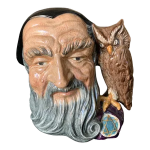 Mid-20th Century Large Merlin the Magician Toby Mug