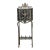 Antique Gothic Revival Cast Iron and Brass Phone Stand Attr. Oscar Bach or Bertram Segar C. 1920 Greenwich Village For Sale