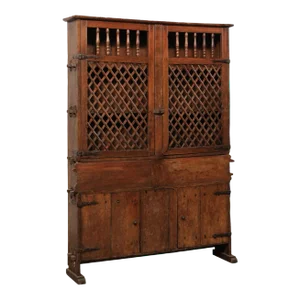 18th Century Vintage Italian Cabinet with Slender Depth