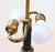 Traditional Mid-20th Century French Tole Shaded Cast Iron & Brass Table Lamp For Sale - Image 3 of 11