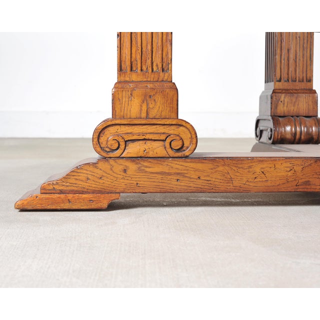 Ralph Lauren Hither Hills Round Oak Extending Dining Table For Sale - Image 12 of 18
