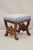 Antique Eastlake Victorian Burl Walnut Carved Curule Footstool Ottoman Stool For Sale - Image 10 of 11