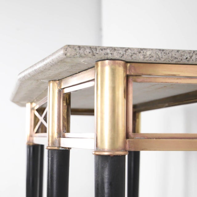 Metal Vintage Neoclassical Console Table, 1970s For Sale - Image 7 of 18