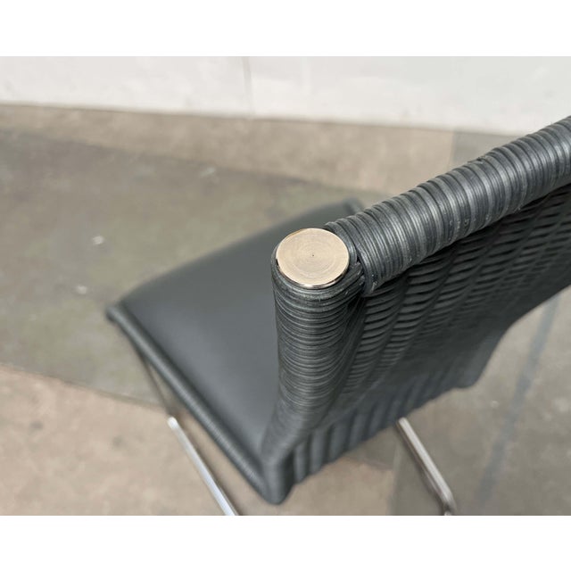 German B25 Gray Cantilever Chairs with Fixed Leather Cushions from Tecta by Tecta and Jean Prouve, Set of 2 For Sale - Image 9 of 18