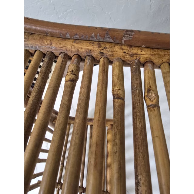 Mid-Century Modern Vintage 1970s Colombian Guadua Bamboo "La Amalia" Estate Hanging Wall Shelf For Sale - Image 3 of 12