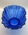 1930’s L. E. Smith Dark Blue Console Dish For Sale - Image 4 of 9