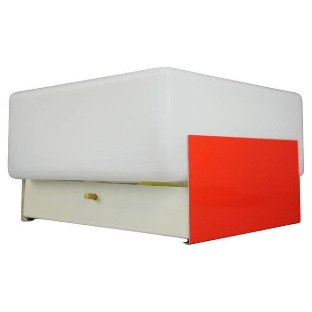 White Mid-Century Modern Wall Light from Napako, Czechoslovakia, 1970s For Sale - Image 8 of 8