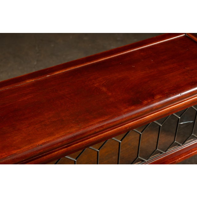 Brass Early 20th Century Imitation Mahogany Two-Section Barrister Case by Globe-Wernicke For Sale - Image 8 of 13