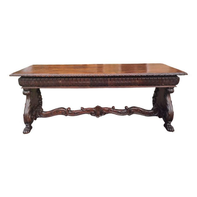 Antique Table in Walnut, 1850 For Sale