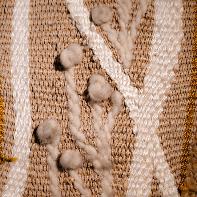 Woven Art Tapestry Wall Hanging Roses, Poland, 1980s For Sale - Image 4 of 13