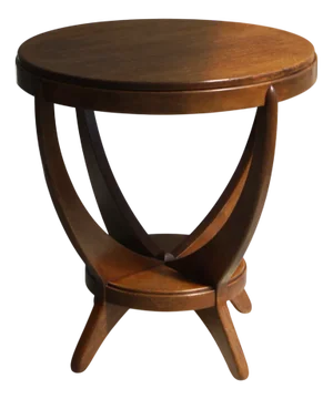 Amsterdam School Occasional Table by a.f. Van Der Weij for l.o.v. Oosterbeek, 1920s