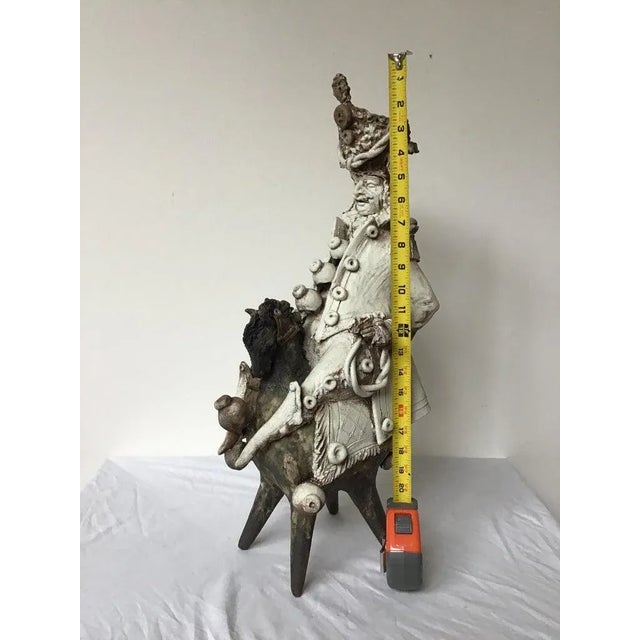 1970s Signed Ceramic Russian Cossack on Horse For Sale - Image 5 of 13