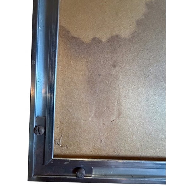 1960s Framed Original Pencil & Ink Brooklyn Bridge Cityscape Drawing, Signed For Sale - Image 9 of 10