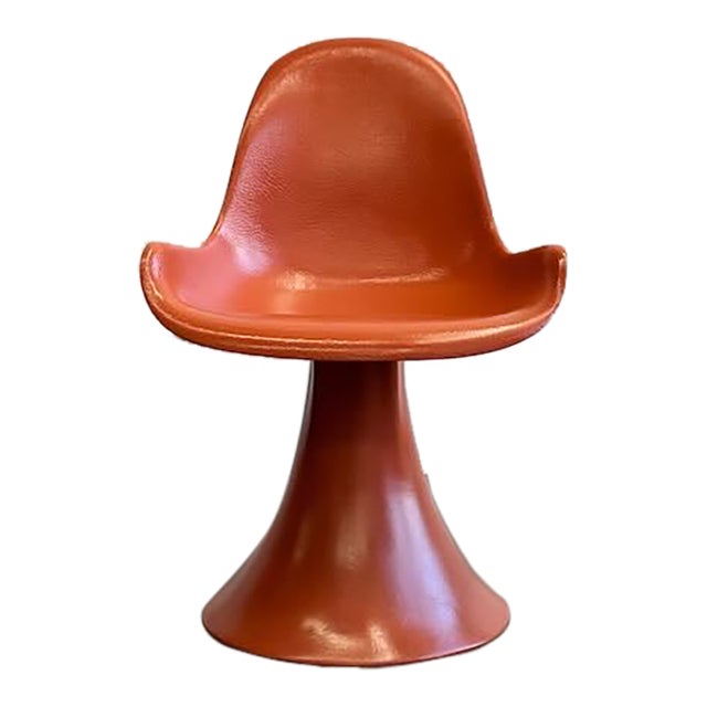 Space Age Orange Fiberglass Chair For Sale