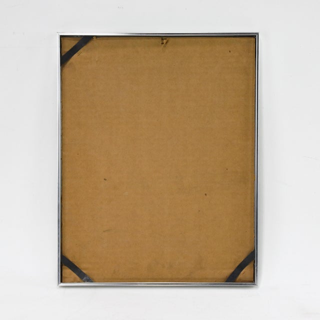 Drawing/Sketching Materials Vintage Pen and Ink Owl Drawing in Silver Frame For Sale - Image 7 of 8