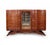 Art Deco Walnut Sideboard with Glazed Display Cabinet, 1930, in Very Good conditions. Designed 1920 to 1949