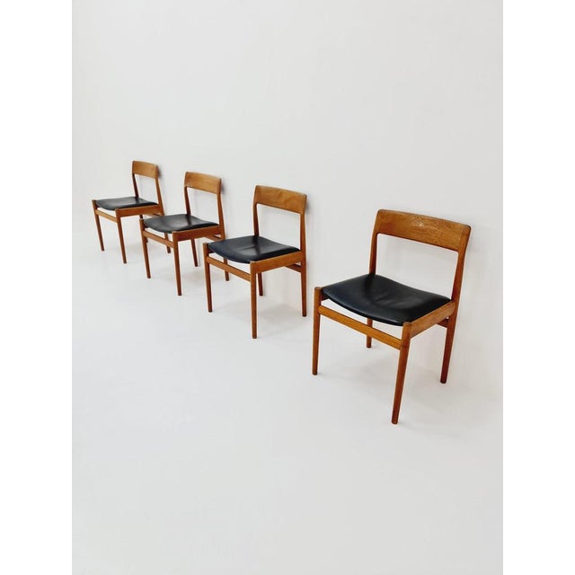 Danish Dining Chairs in Teak with Leather Seats by Johannes Nogaard, 1960s, Set of 6 For Sale - Image 11 of 11