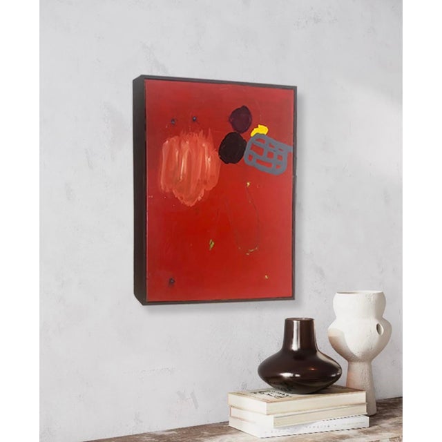 This painting is by California artist (American b. 1951), John Luckett who currently lives and works in Palm Springs, CA....