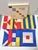Blue Vintage Leacock Nautical Naps Signal Flag Cocktail Napkins by Dessin Deux, Set of 11 For Sale - Image 8 of 11