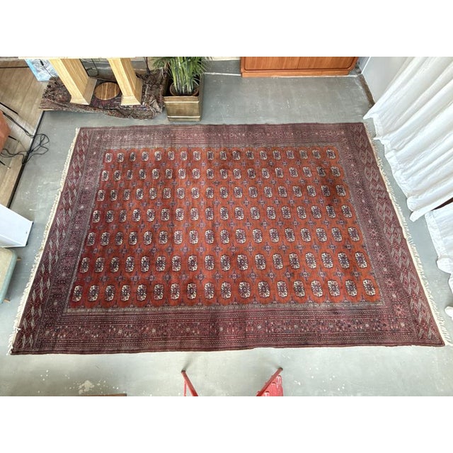 Vintage Handwoven Bokhara Wool Rug, Turkmenistan, 1960s For Sale - Image 6 of 18