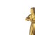 Sculpture - Amelie Colombier. 19th/20th century French sculpture in gilded bronze; with head and hands in celluloid. Set...