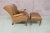 Stickley Leather Wingback Chair & Ottoman For Sale - Image 10 of 13