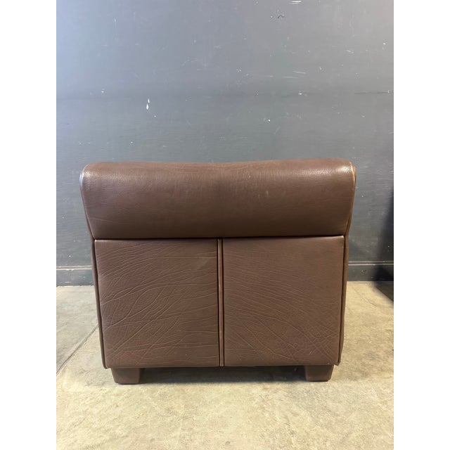 1970s Attributed to De Sede Ds-97 Buffalo Leather Lounge Chair For Sale In New York - Image 6 of 9